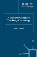 Cover: A William Makepeace Thackeray Chronology - Palgrave Macmillan