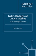Cover: Larkin, Ideology and Critical Violence - Palgrave Macmillan