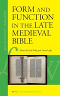 Cover: Form and Function in the Late Medieval Bible - Brill