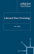 Cover: A Bernard Shaw Chronology - Palgrave Macmillan