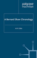 Cover: A Bernard Shaw Chronology - Palgrave Macmillan