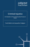Cover: Criminal Injustice - Palgrave Macmillan