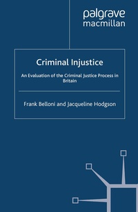 Enlarge image Cover: Criminal Injustice - Palgrave Macmillan