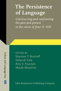 Cover: The Persistence of Language - John Benjamins Publishing Co