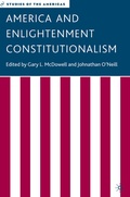 Cover: America and Enlightenment Constitutionalism - Palgrave MacMillan