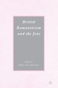 Cover: British Romanticism and the Jews - Palgrave MacMillan
