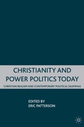 Cover: Christianity and Power Politics Today - Palgrave MacMillan