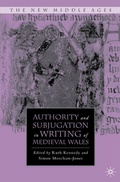 Cover: Authority and Subjugation in Writing of Medieval Wales - Palgrave MacMillan