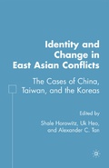 Cover: Identity and Change in East Asian Conflicts - Palgrave MacMillan