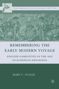 Cover: Remembering the Early Modern Voyage - Palgrave MacMillan