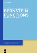 Cover: Bernstein Functions - De Gruyter