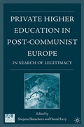 Cover: Private Higher Education in Post-Communist Europe - Palgrave MacMillan