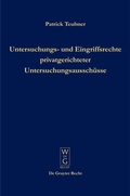 Abbildung von: Untersuchungs- und Eingriffsrechte privatgerichteter Untersuchungsausschüsse - De Gruyter