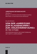 Abbildung von: Von der "Anreizung zum Klassenkampf" zur "Volksverhetzung" (§ 130 StGB) - De Gruyter
