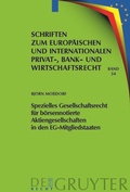 Abbildung von: Spezielles Gesellschaftsrecht für börsennotierte Aktiengesellschaften in den EG-Mitgliedstaaten - De Gruyter