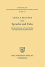 Cover: Sprache und Tabu - De Gruyter