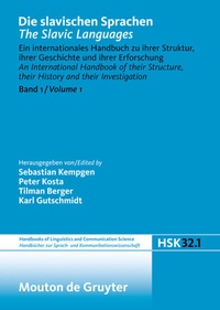 Enlarge image Cover: Die slavischen Sprachen / The Slavic Languages. Halbband 1 - De Gruyter Mouton