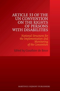Enlarge image Cover: Article 33 of the UN Convention on the Rights of Persons with Disabilities - Martinus Nijhoff