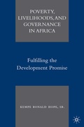 Cover: Poverty, Livelihoods, and Governance in Africa - Palgrave MacMillan