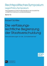 Abbildung von: Die verfassungsrechtliche Begrenzung der Staatsverschuldung - Peter Lang Verlag