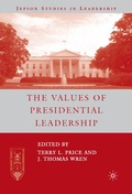 Cover: The Values of Presidential Leadership - Palgrave MacMillan