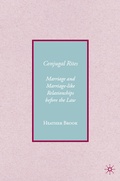 Cover: Conjugality - Palgrave MacMillan