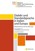 Cover: Dialekt und Standardsprache in Italien und Europa - Peter Lang Verlag