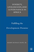 Cover: Poverty, Livelihoods, and Governance in Africa - Palgrave MacMillan