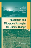 Cover: Adaptation and Mitigation Strategies for Climate Change - Springer