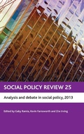 Cover: Social Policy Review 25 - Policy Press