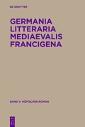 Cover: H&ouml;fischer Roman in Vers und Prosa - De Gruyter