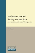 Cover: Professions in Civil Society and the State - Brill