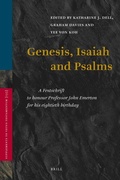 Cover: Genesis, Isaiah and Psalms - Brill