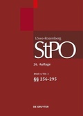 Cover: L&ouml;we/Rosenberg. Die Strafproze&szlig;ordnung und das Gerichtsverfassungsgesetz / &sect;&sect; 256-295 - De Gruyter