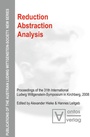 Cover: Reduction - Abstraction - Analysis - De Gruyter