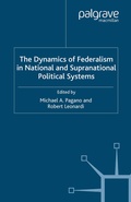 Abbildung von: The Dynamics of Federalism in National and Supranational Political Systems - Palgrave Macmillan