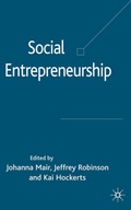 Cover: Social Entrepreneurship - Palgrave Macmillan