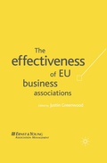 Cover: The Effectiveness of EU Business Associations - Palgrave Macmillan