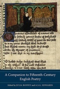 Cover: A Companion to Fifteenth-Century English Poetry - D.S. Brewer