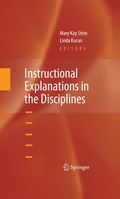 Cover: Instructional Explanations in the Disciplines - Springer