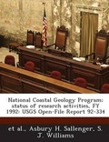 Cover: National Coastal Geology Program; Status of Research Activities, Fy 1992 - Bibliogov