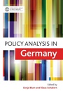 Cover: Policy Analysis in Germany - Policy Press