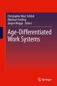 Enlarge image Cover: Age-Differentiated Work Systems - Springer