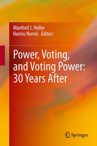 Enlarge image Cover: Power, Voting, and Voting Power: 30 Years After - Springer