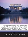 Cover: Lithologic Descriptions, Core and Cutting Samples, Mariano Lake-Lake Valley Drilling Project, McKinley County, New Mexico, Hole No. 8 - BiblioBazaar, LLC