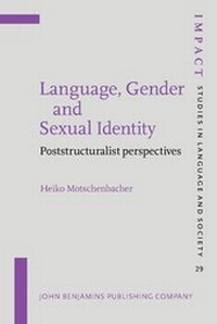 Enlarge image Cover: Language, Gender and Sexual Identity - John Benjamins Publishing Co