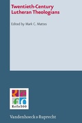 Cover: Twentieth-Century Lutheran Theologians - Vandenhoeck & Ruprecht