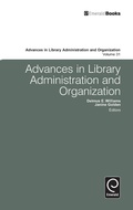Cover: Advances in Library Administration and Organization - Emerald Group Publishing Limited