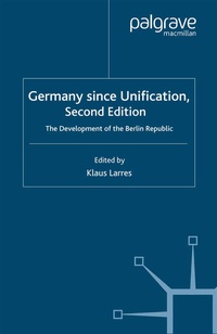 Enlarge image Cover: Germany since Unification - Palgrave Macmillan