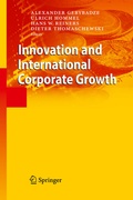 Cover: Innovation and International Corporate Growth - Springer